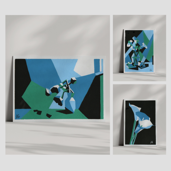 acrylic paintings Geometric Still Life